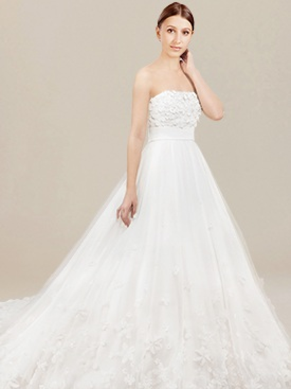 strapless wedding dress