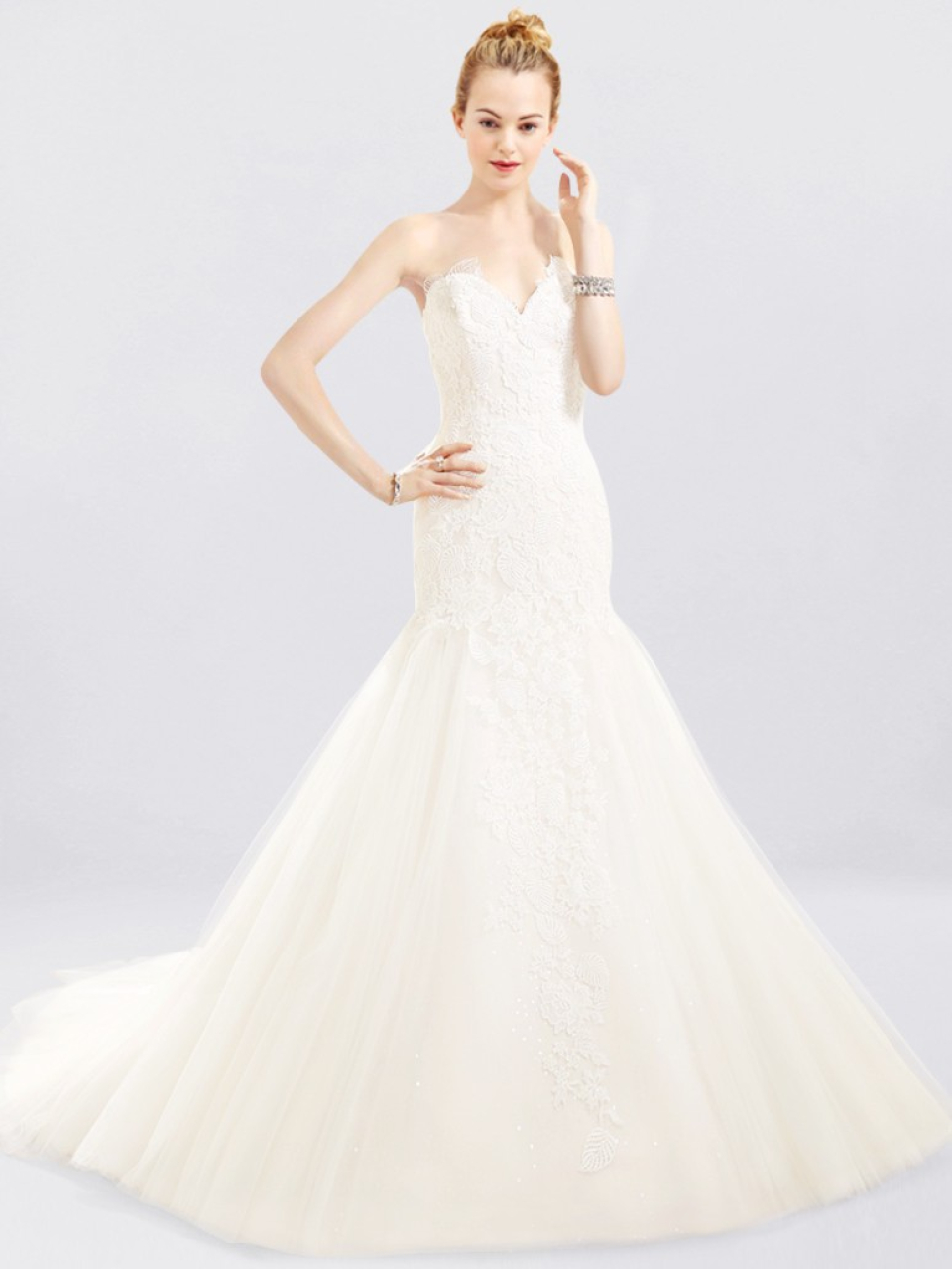 strapless wedding dress