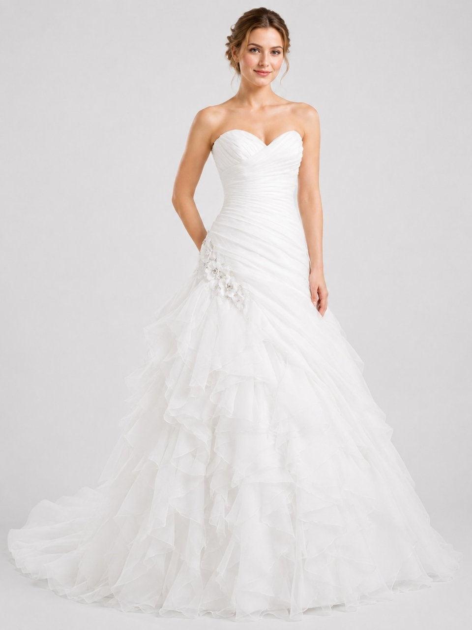 strapless wedding dress