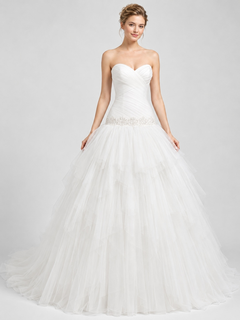 strapless wedding dress