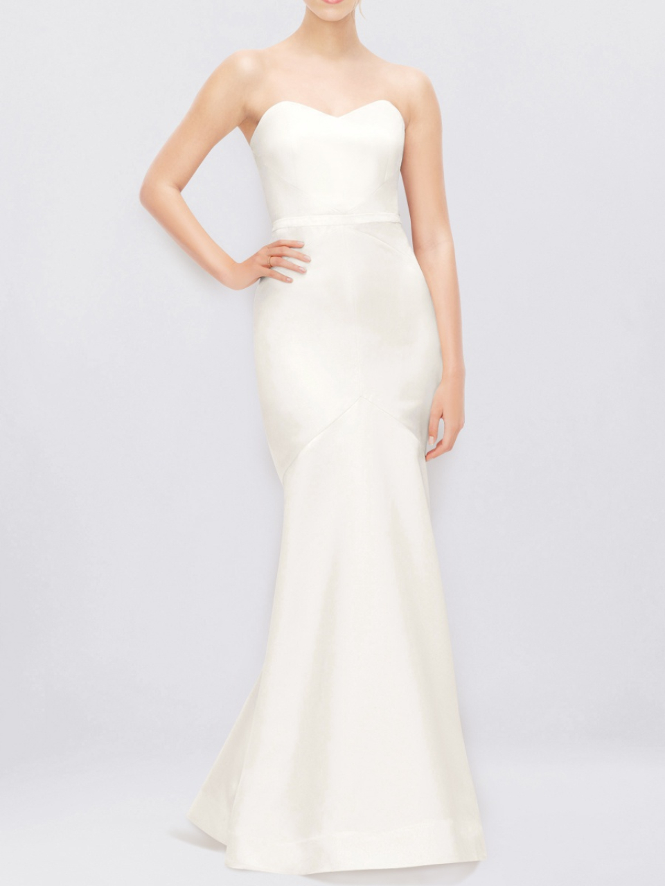 strapless wedding dress