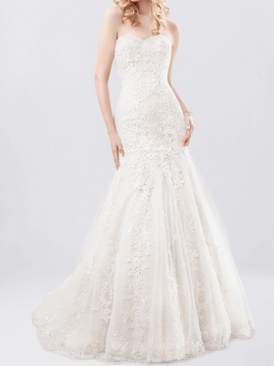 strapless wedding dress