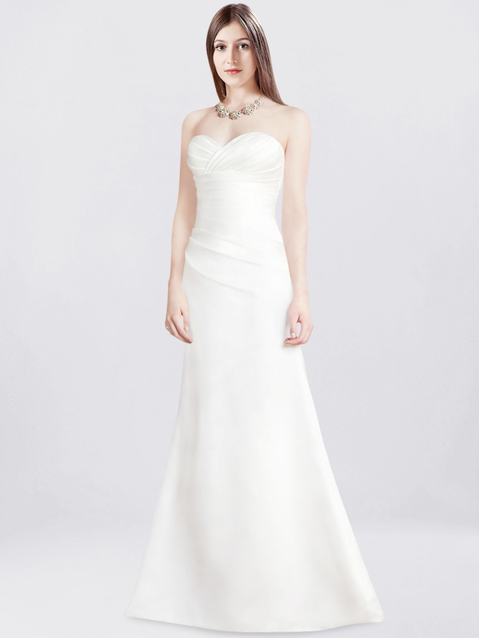 strapless wedding dress