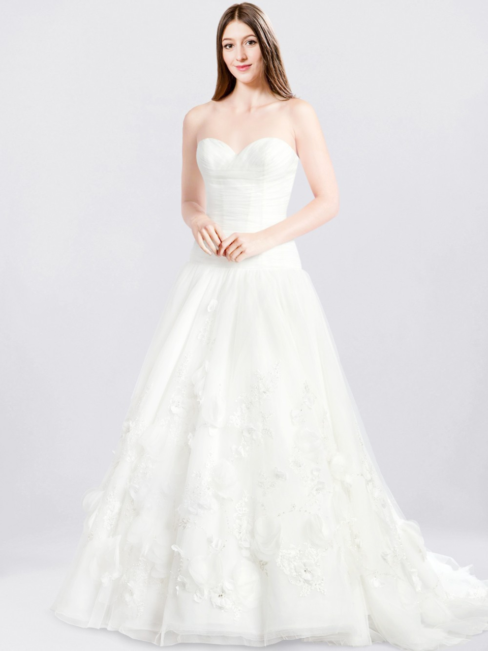 strapless wedding dress