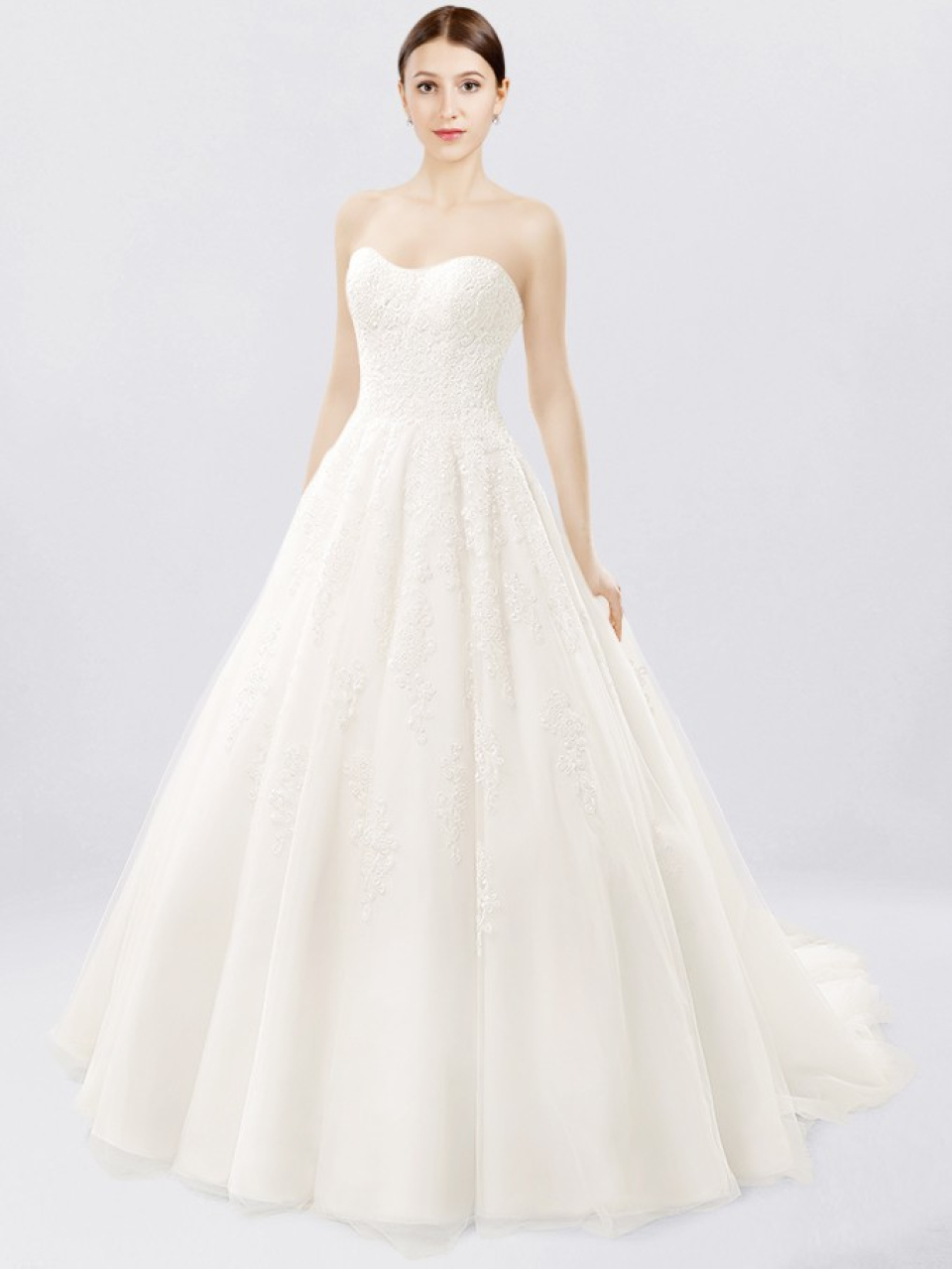 strapless wedding dress