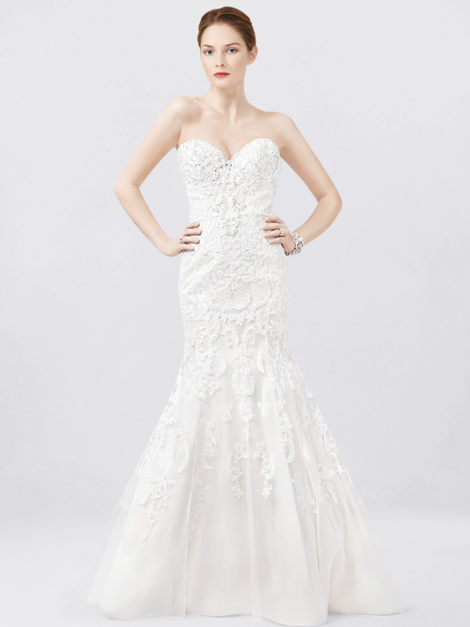 strapless wedding dress