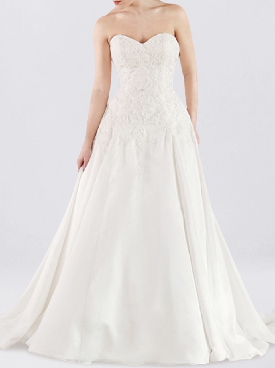 strapless wedding dress