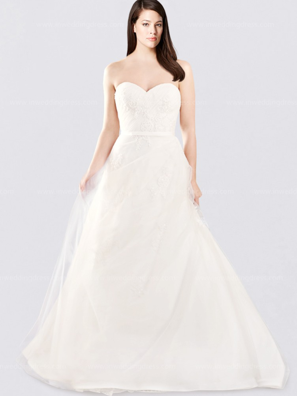 strapless wedding dress