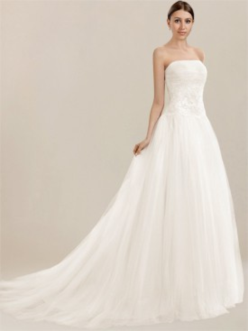 strapless wedding dress