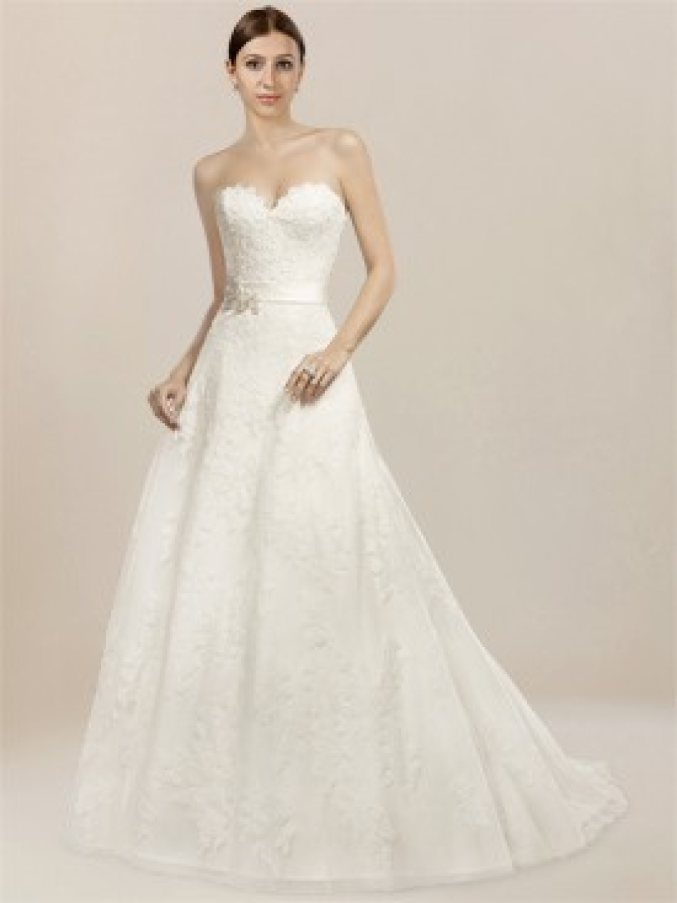 strapless wedding dress