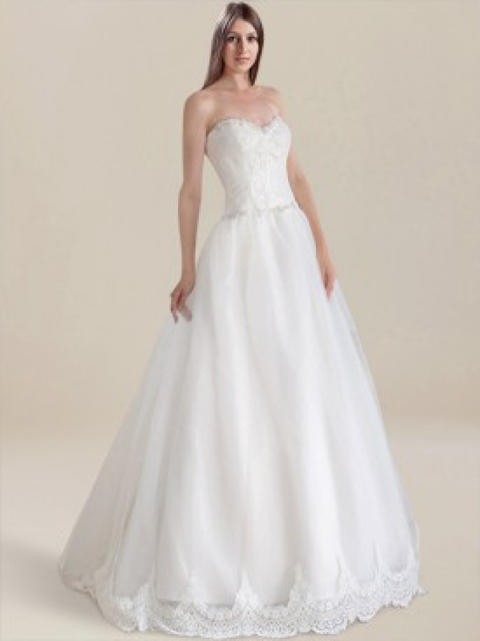 strapless wedding dress