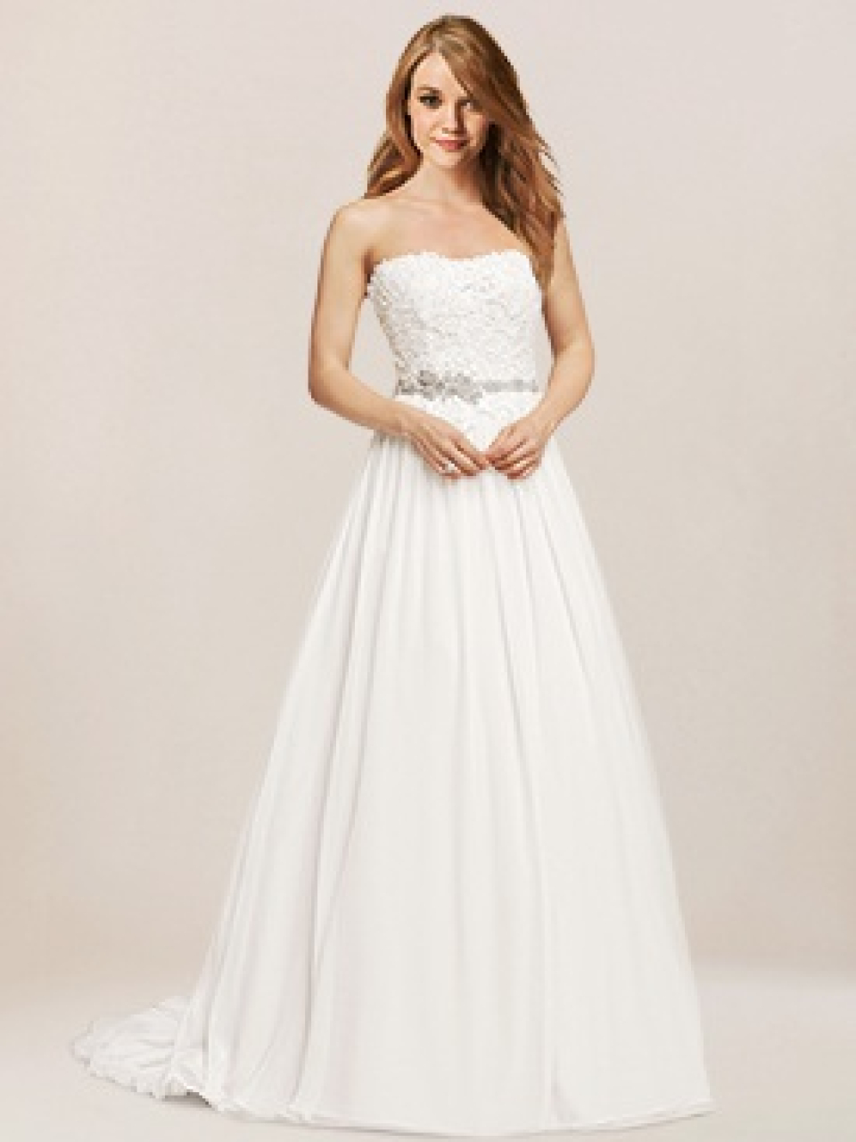 strapless wedding dress