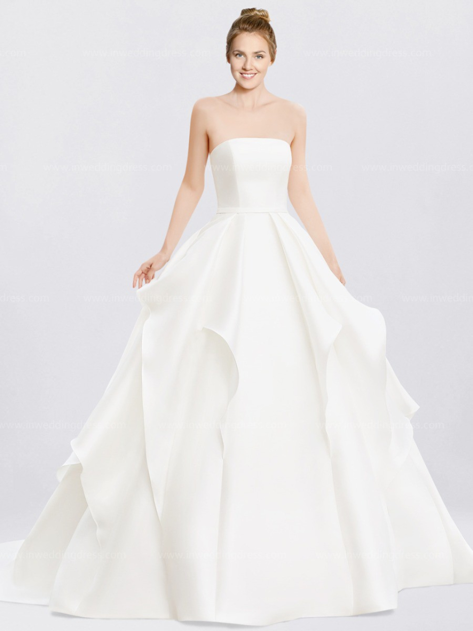 strapless wedding dress