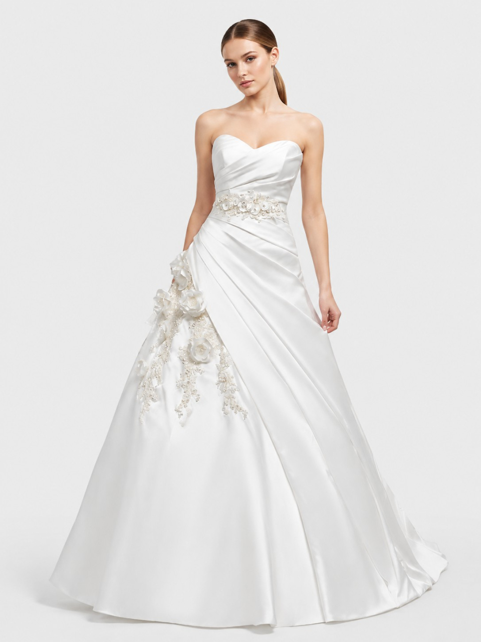 strapless wedding dress