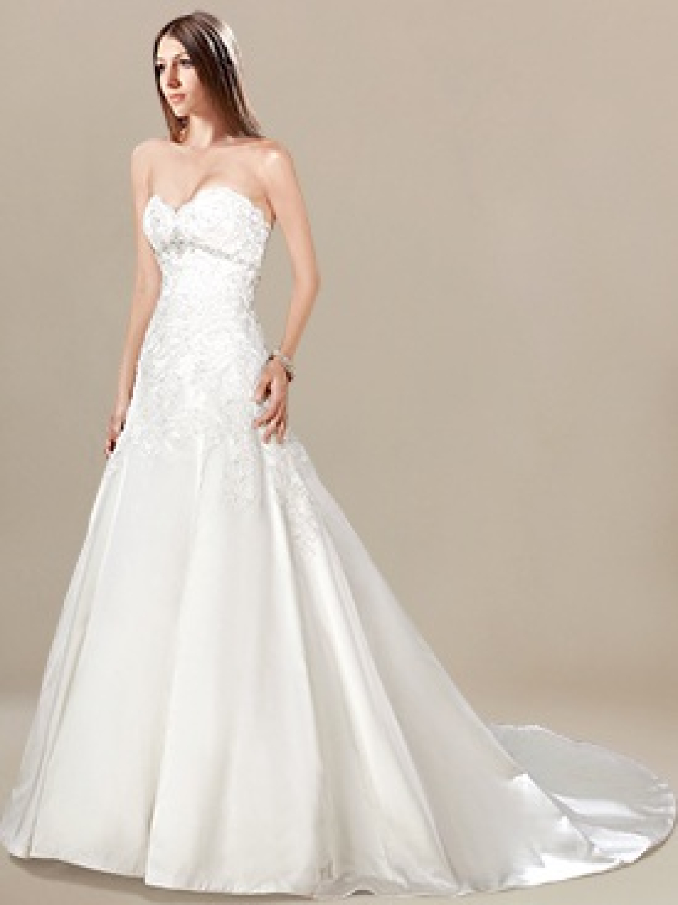 strapless wedding dress