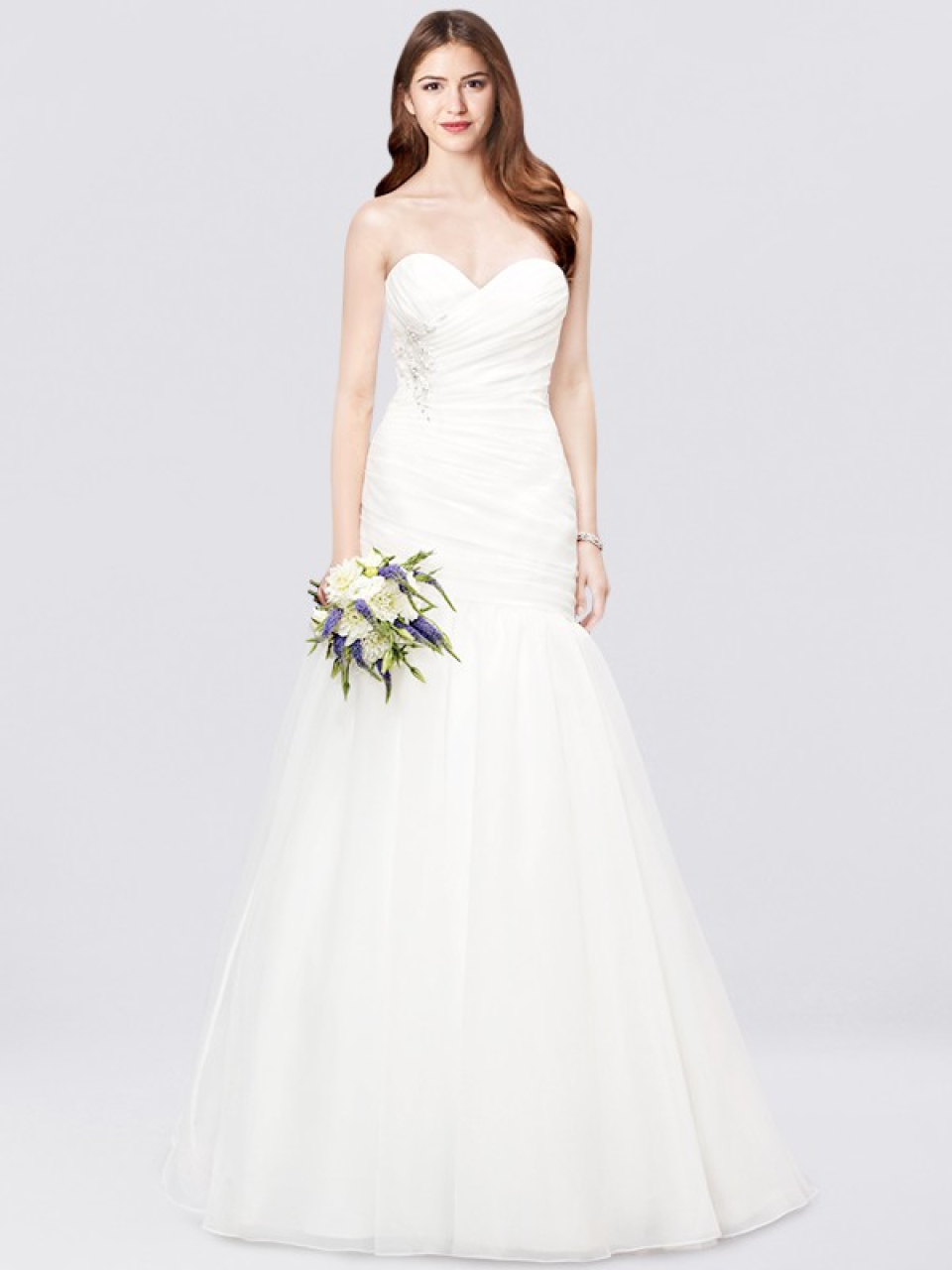 strapless wedding dress