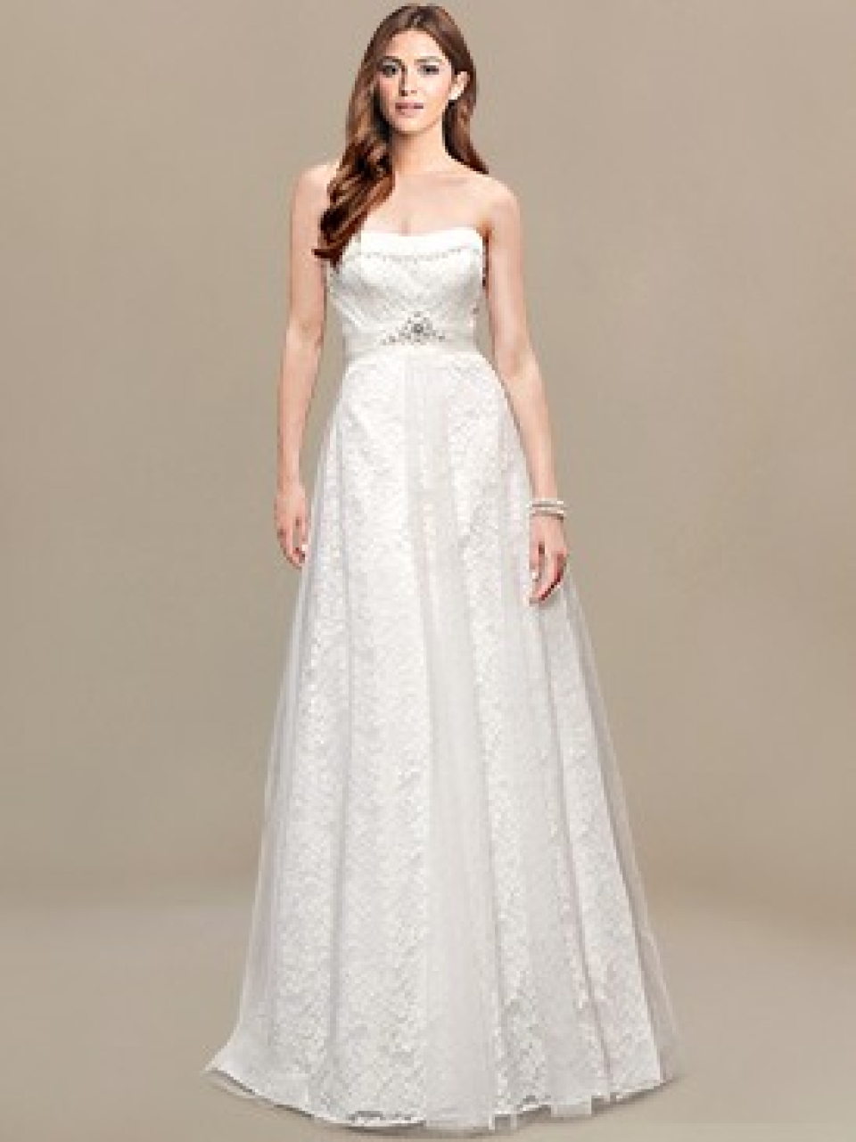 strapless wedding dress