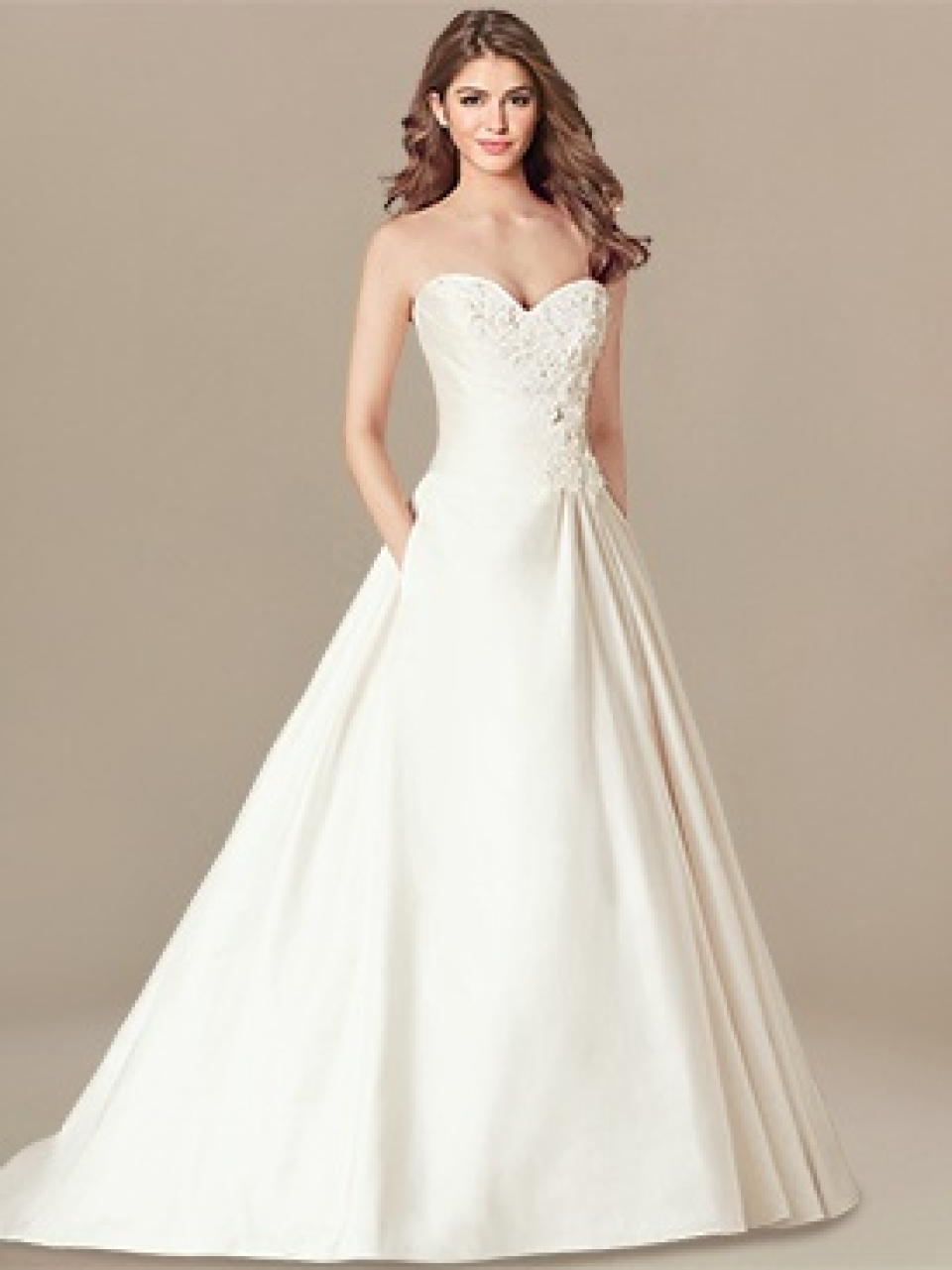 strapless wedding dress