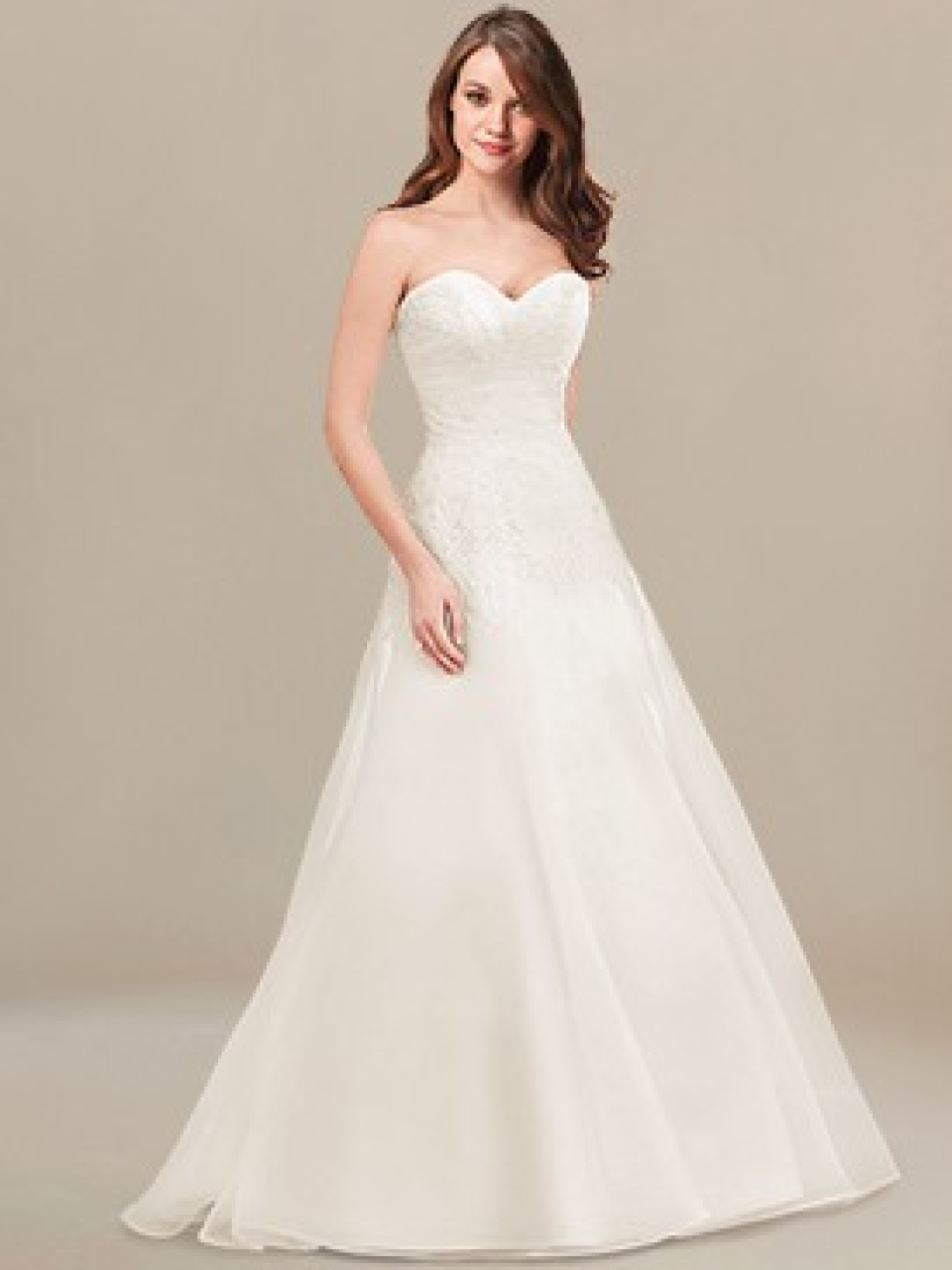 strapless wedding dress