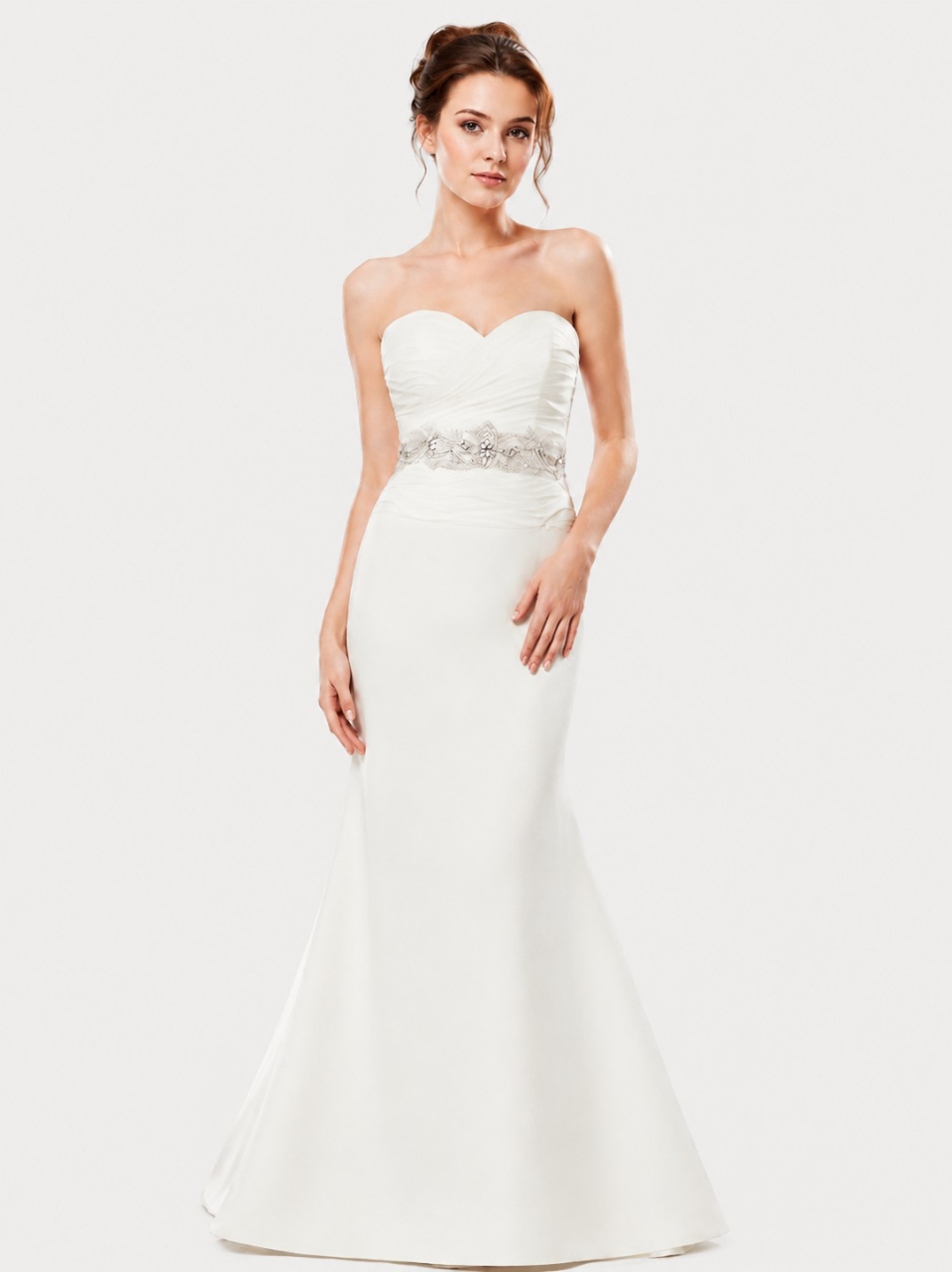 strapless wedding dress