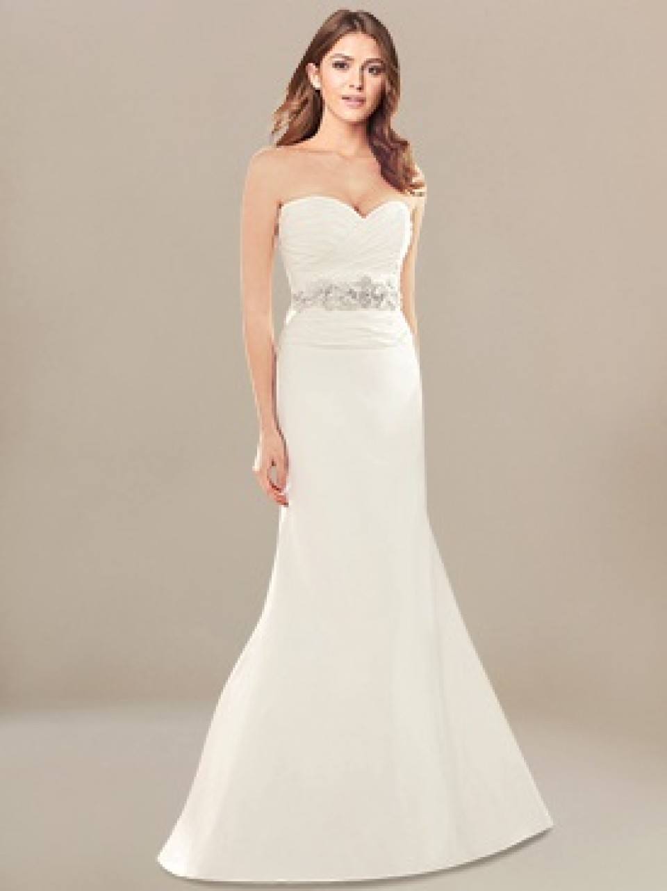 strapless wedding dress