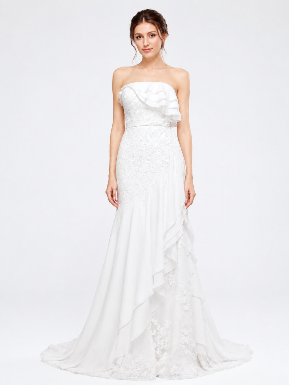 strapless wedding dress