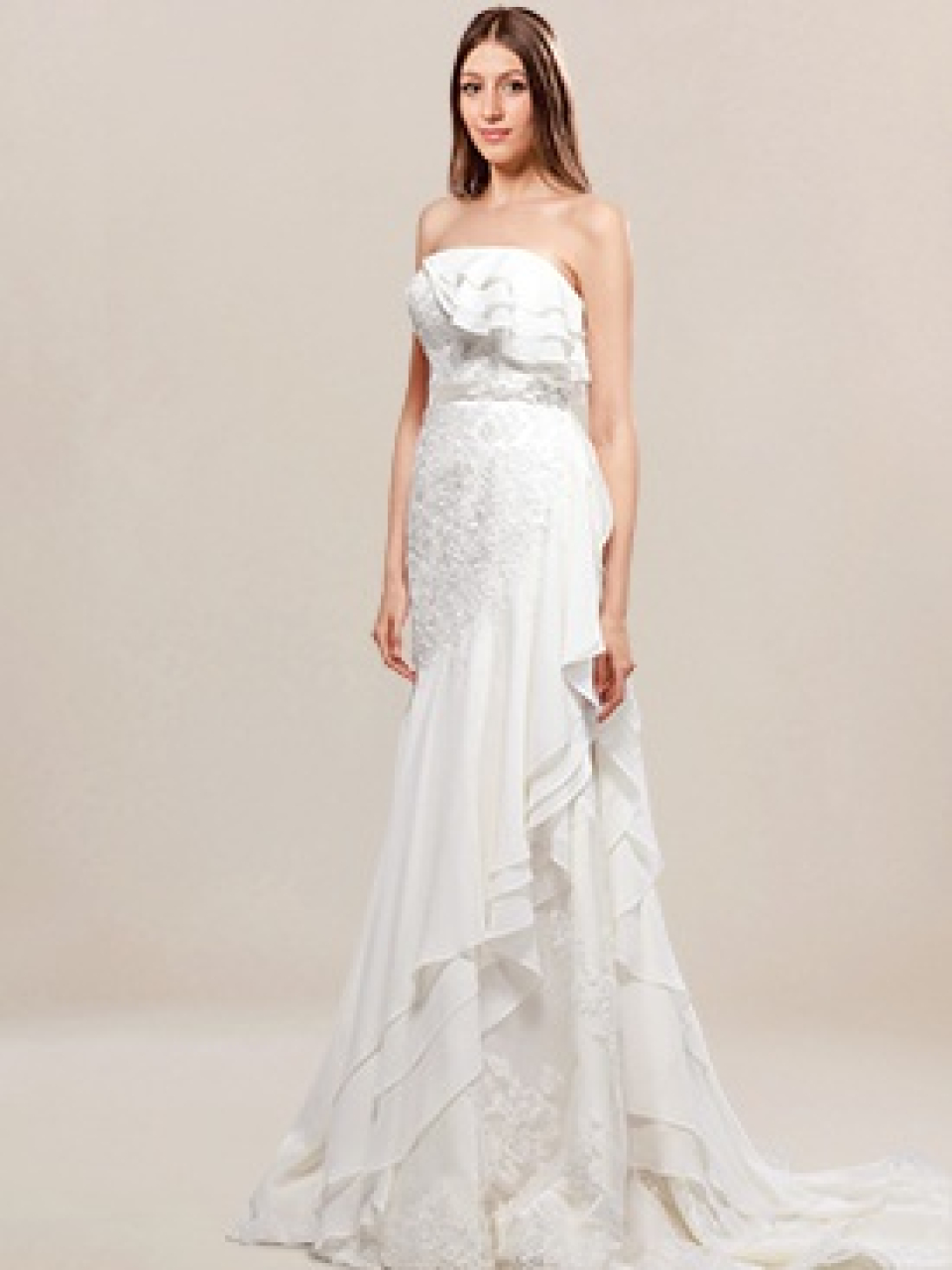 strapless wedding dress