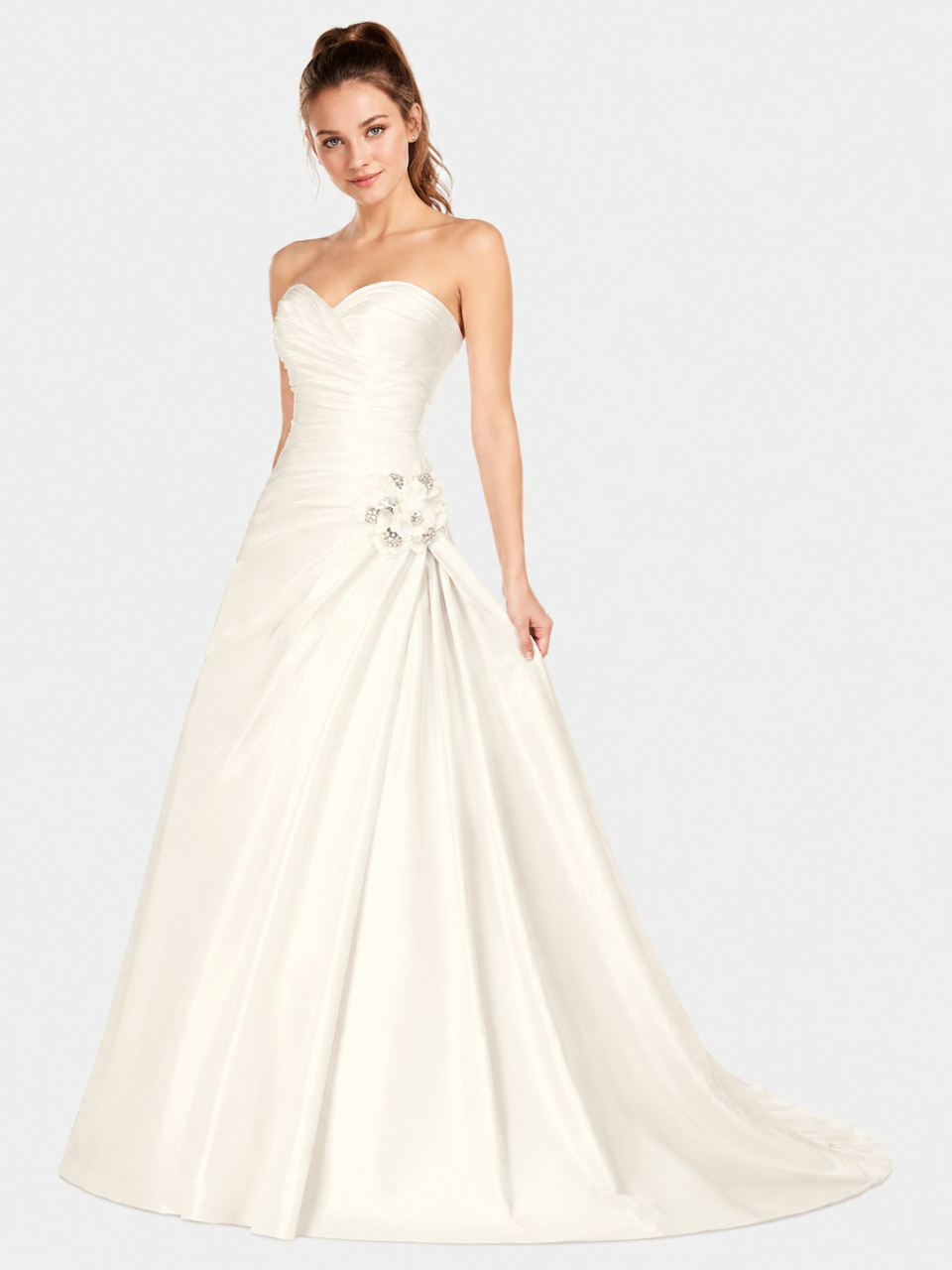 strapless wedding dress