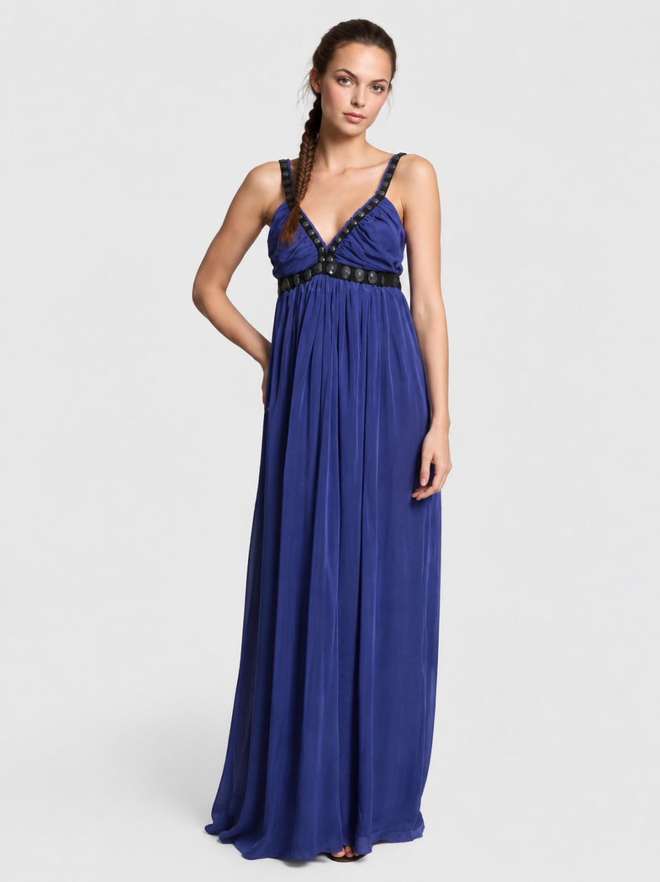 Chiffon Bridesmaid Dress_Indigo
