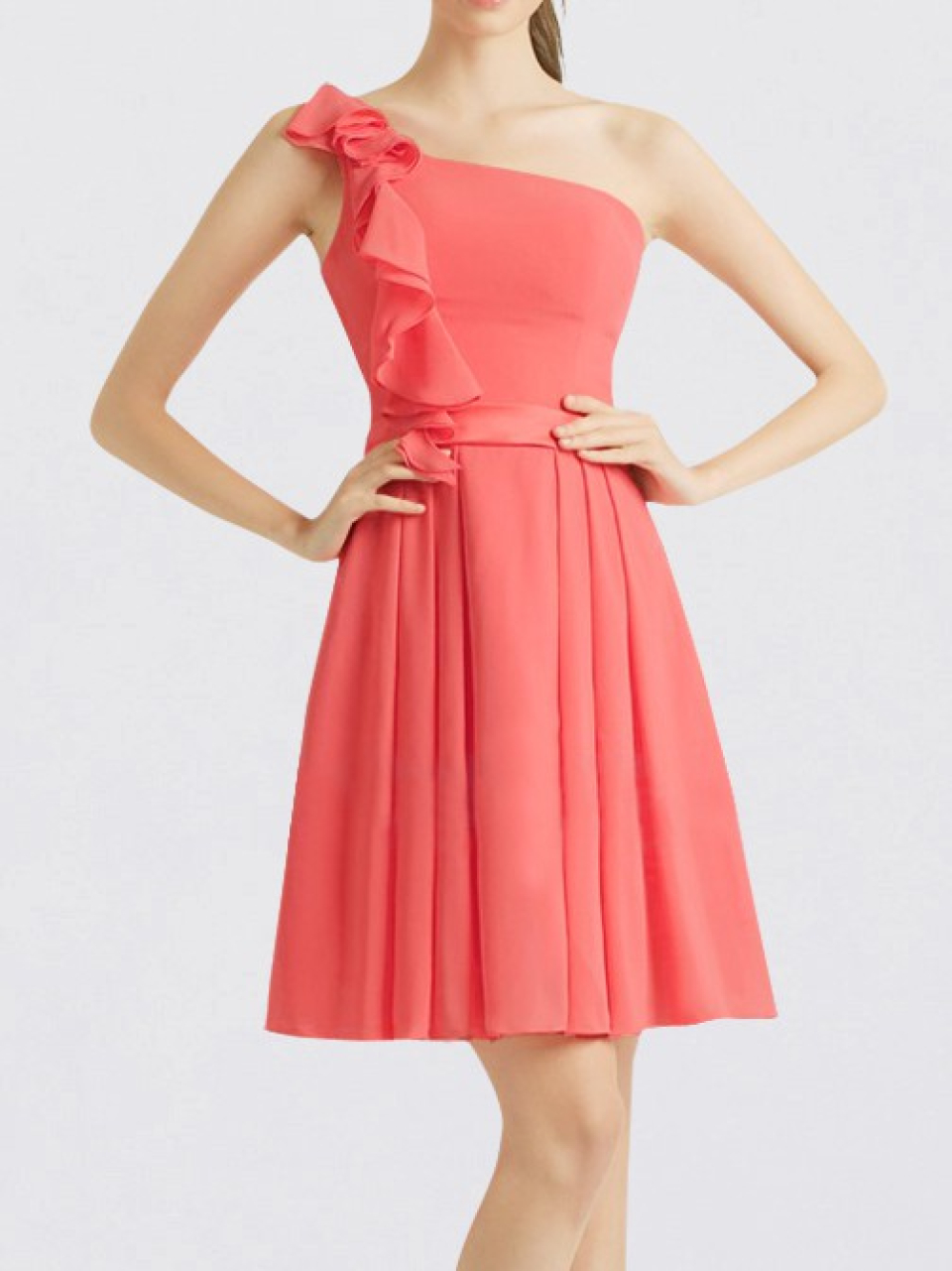 Casual Hochzeitsgesellschaft Kleid_Coral