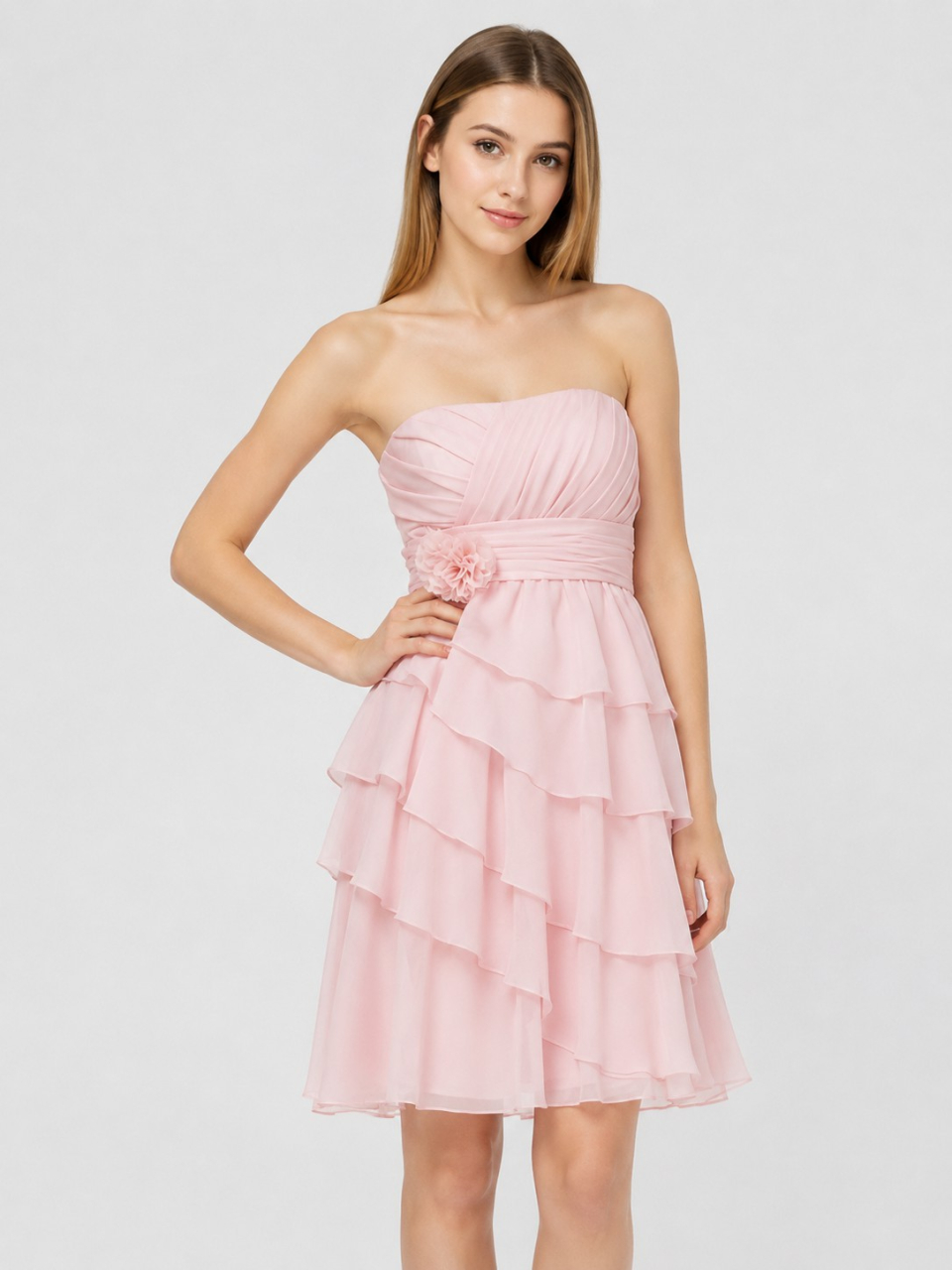 robes de demoiselle d'honneur d'été_Pink