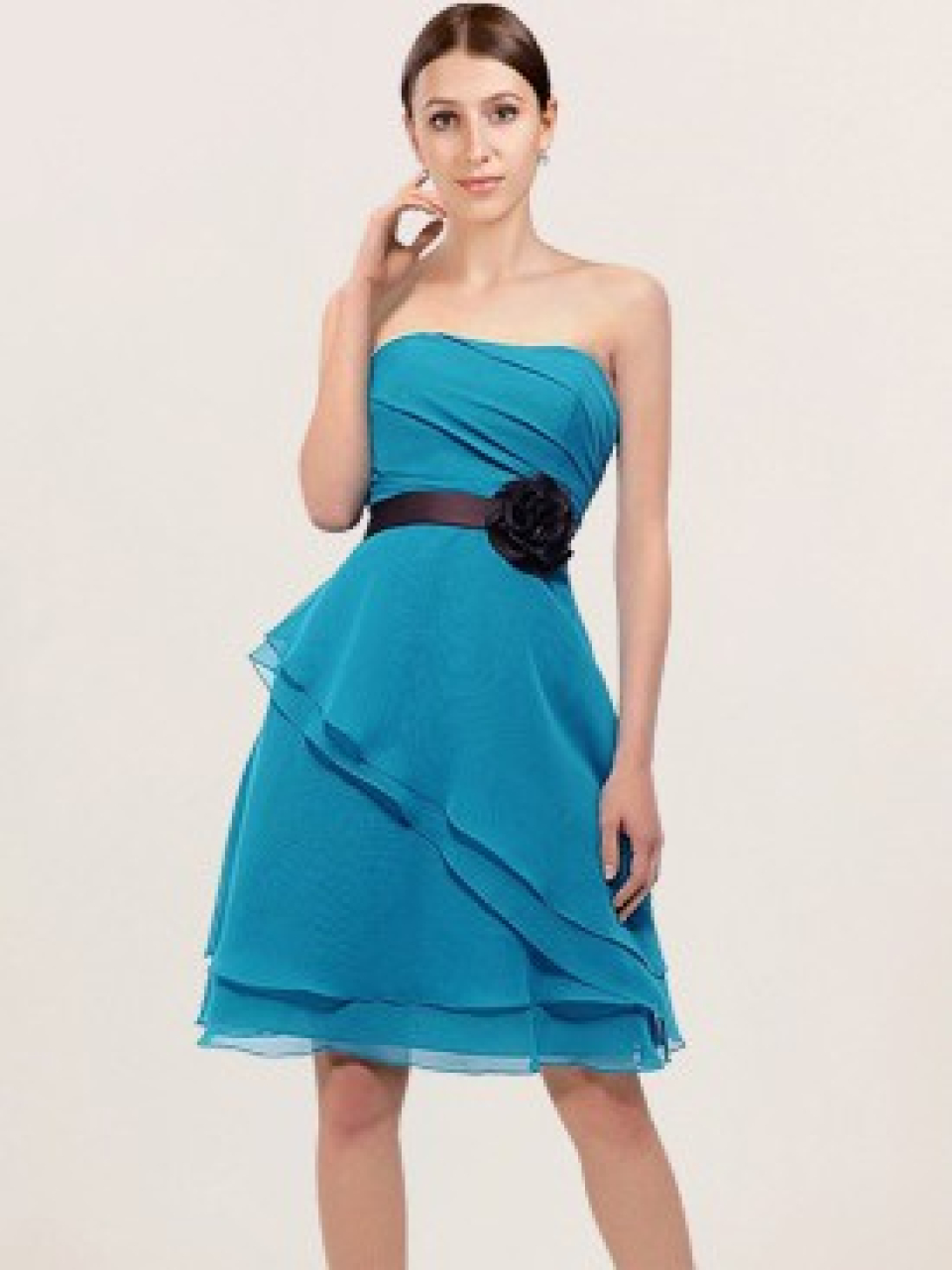 summer bridesmaid dresses_Marine Blue/Espresso