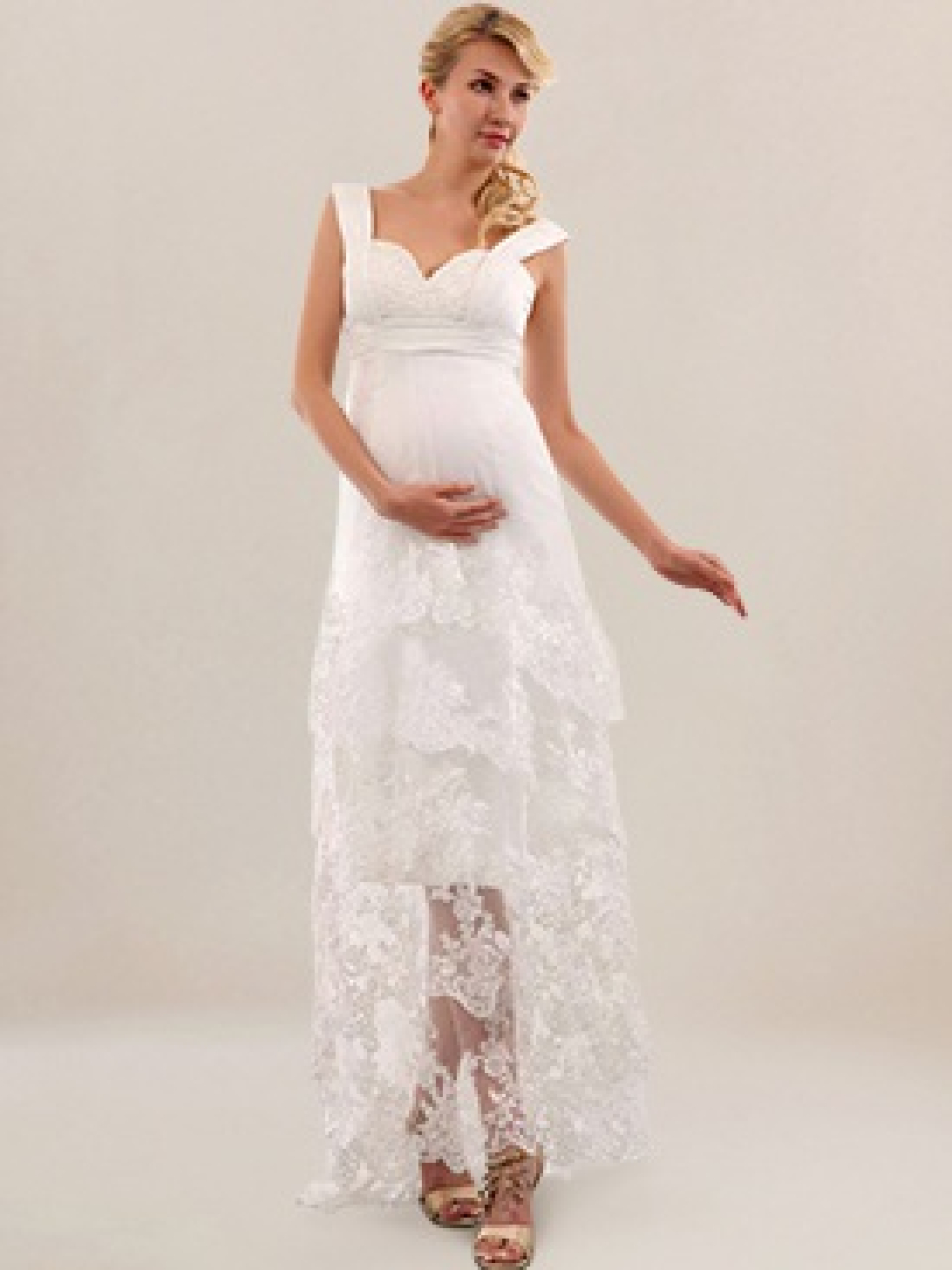 maternity beach wedding dress