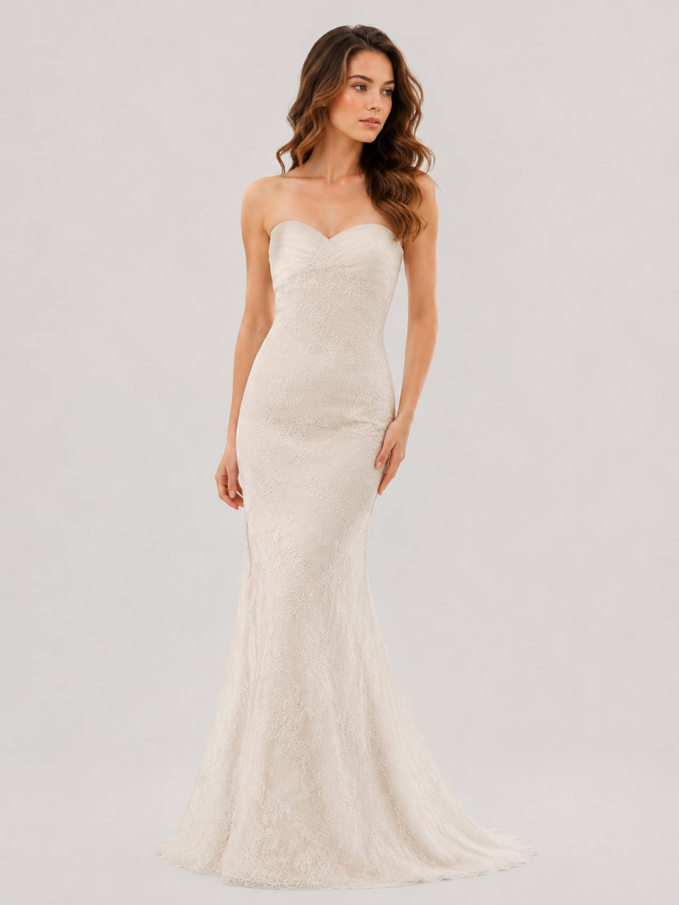 Schatz-Spitze-Hochzeitskleid