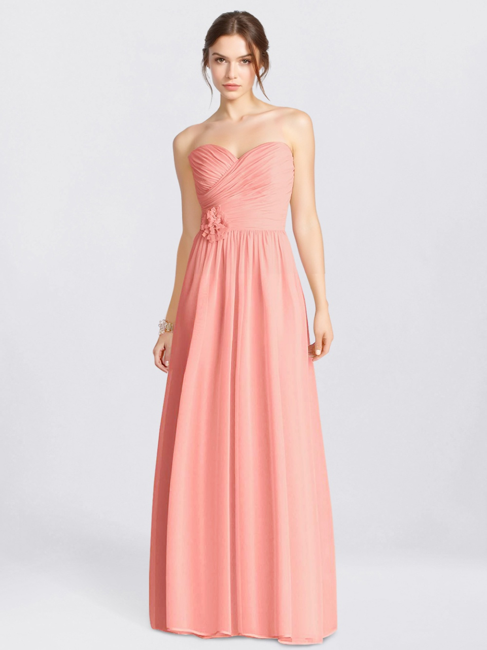 Discount Bridesmaid Dress_Peach Fizz