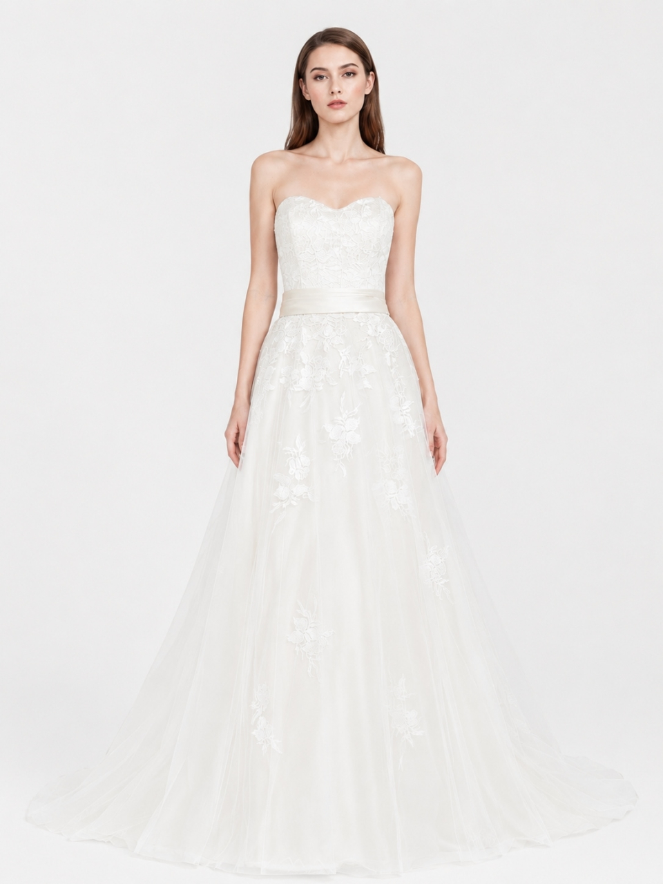 strapless wedding dress