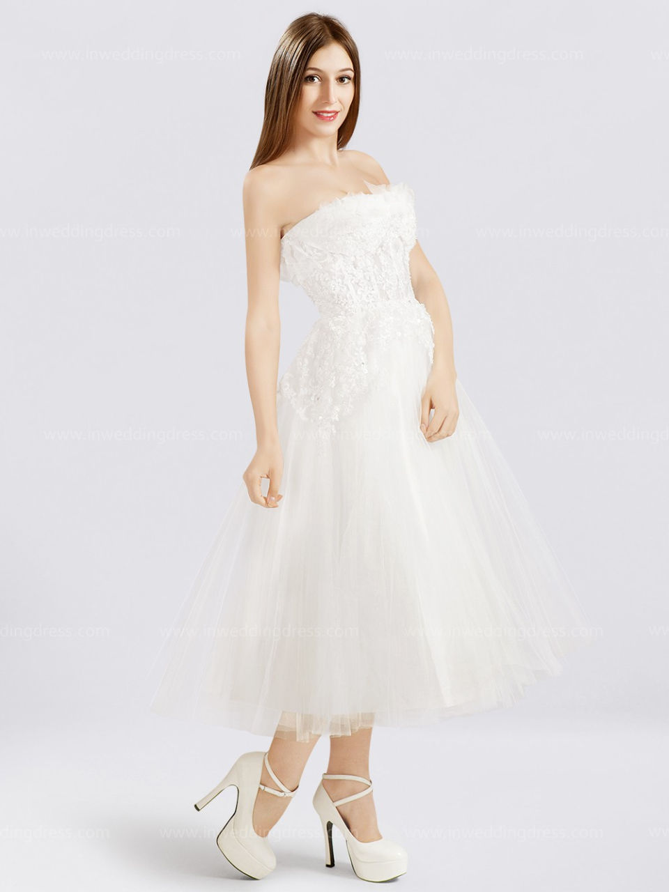 tea length wedding dresses