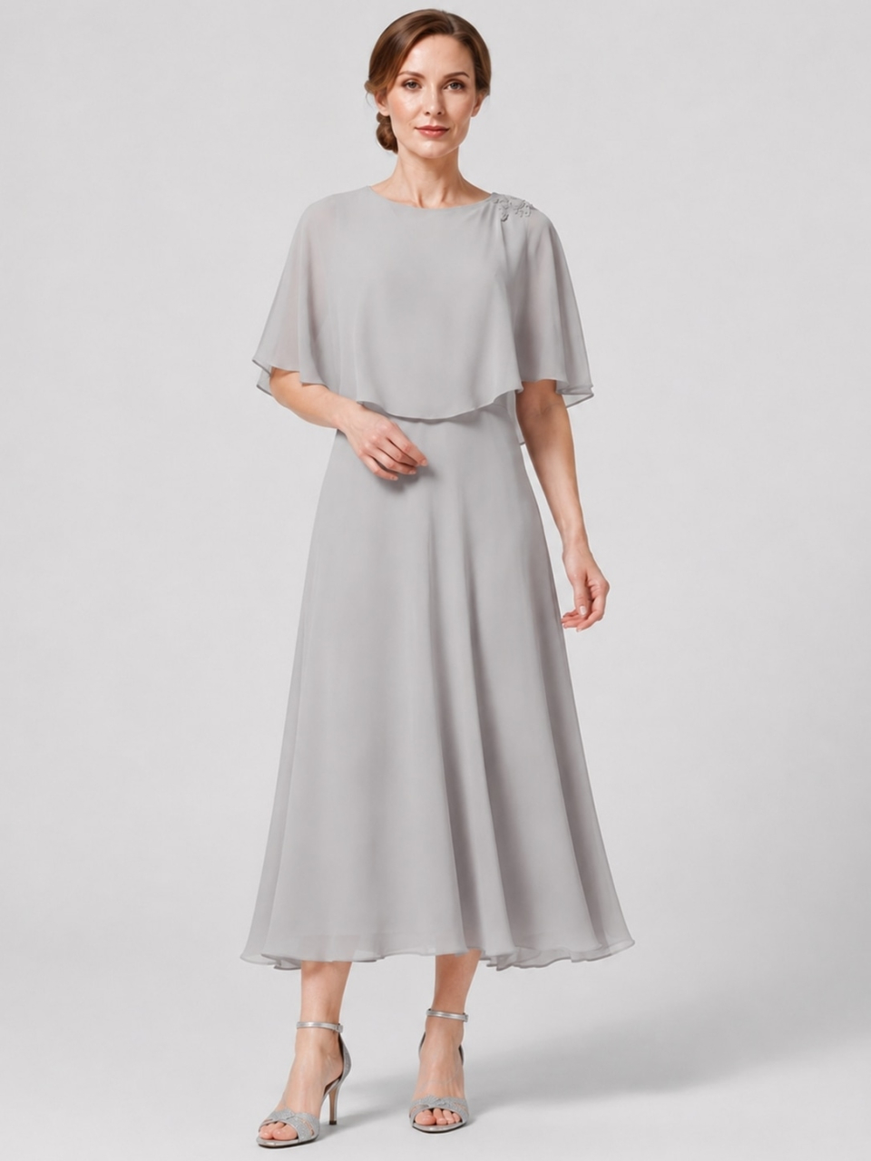tea length mother of the bride dress