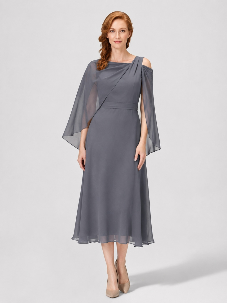 tea length mother of the bride dress