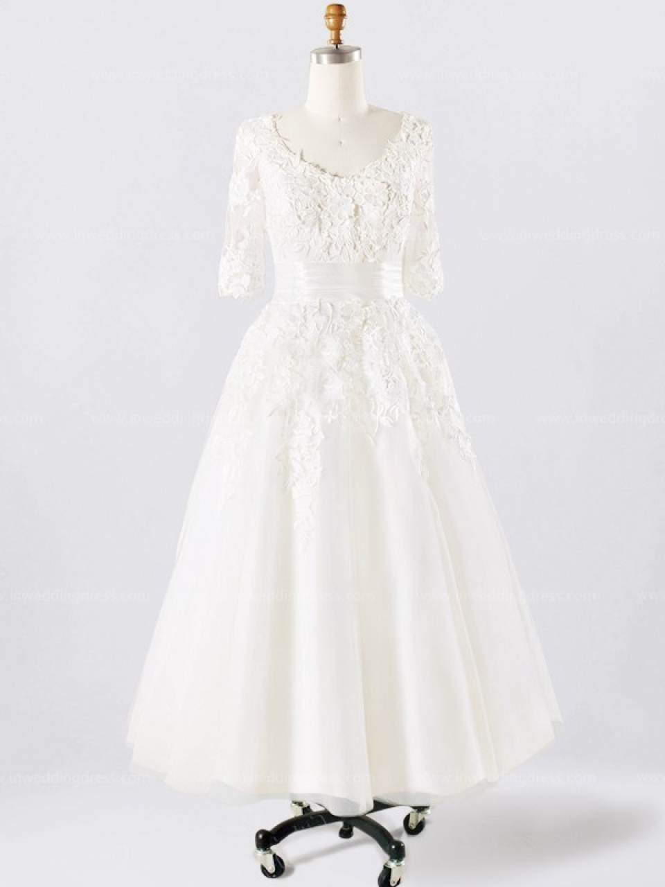 tea length wedding dress