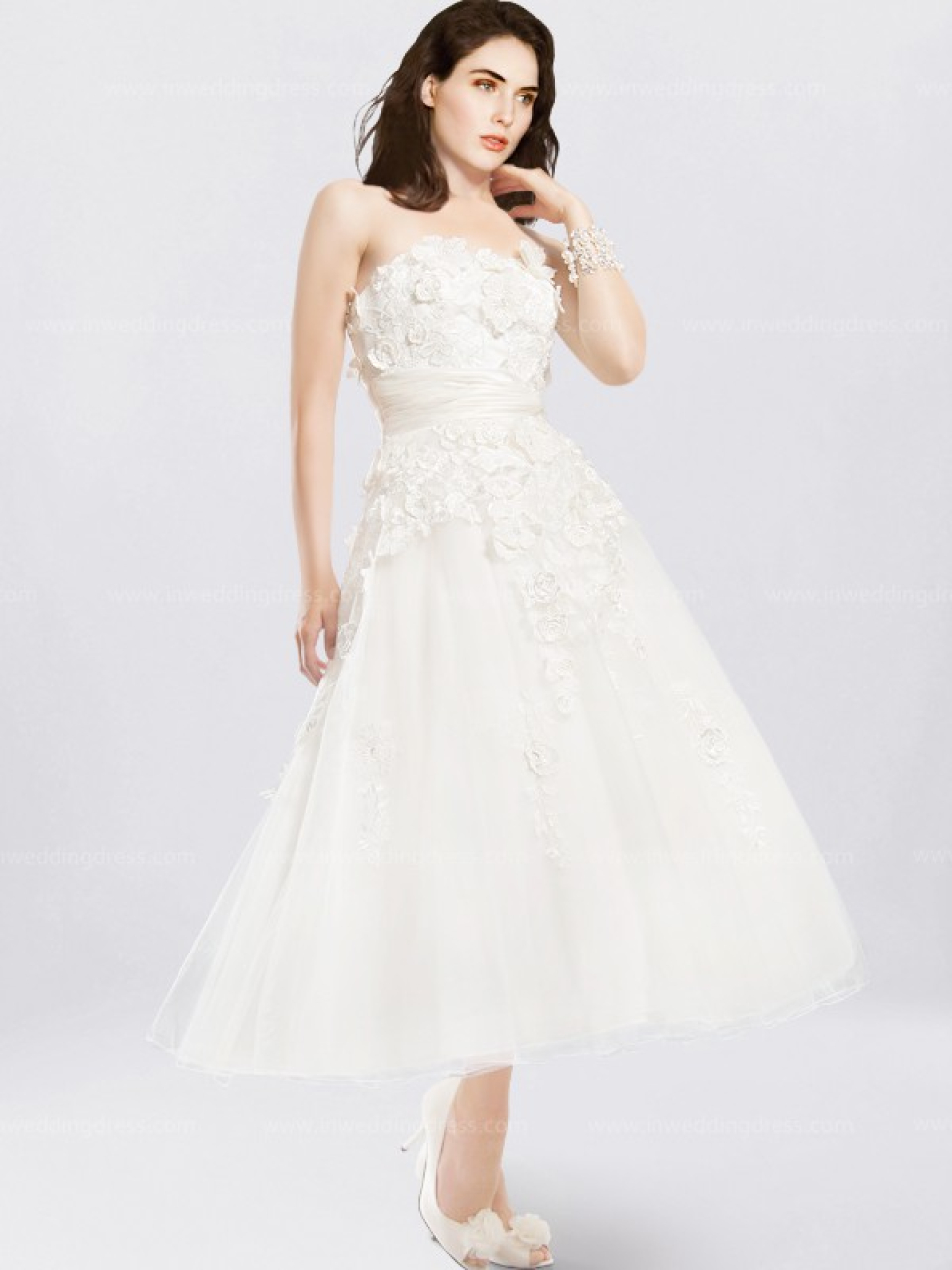 tea length wedding dresses