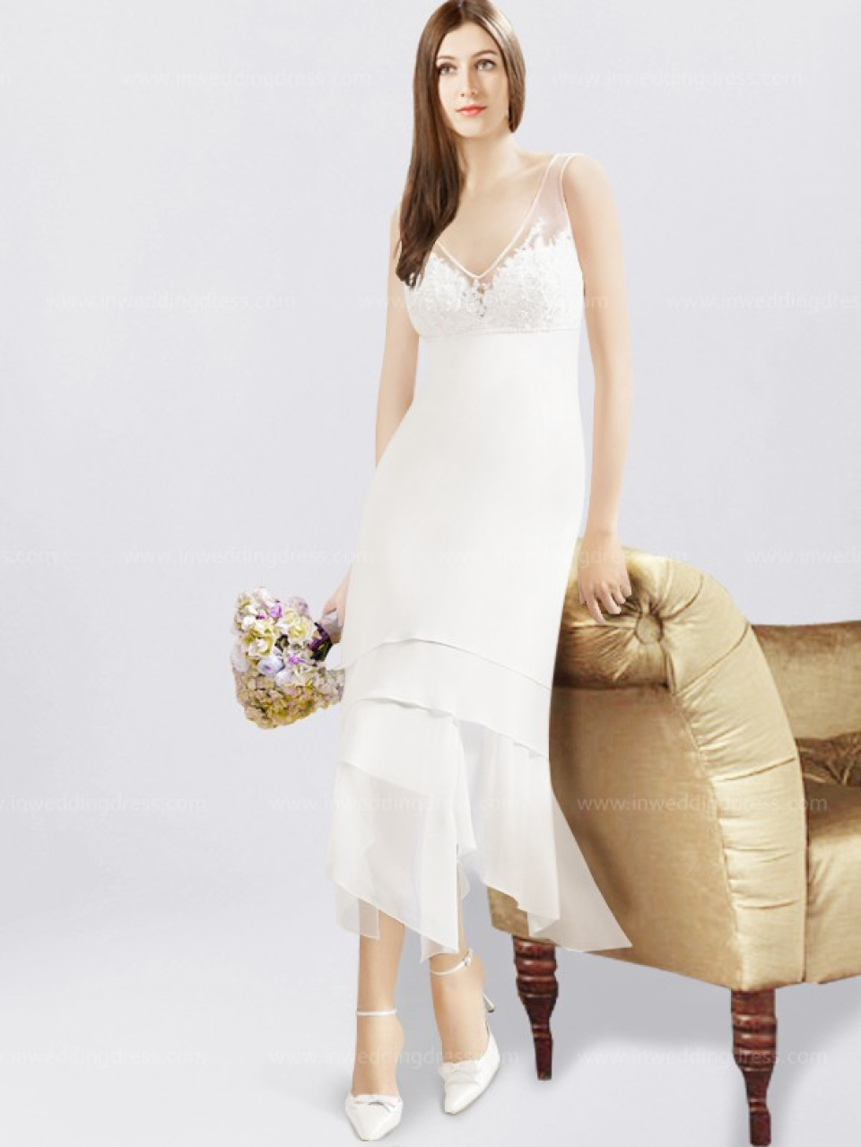 tea length wedding dresses