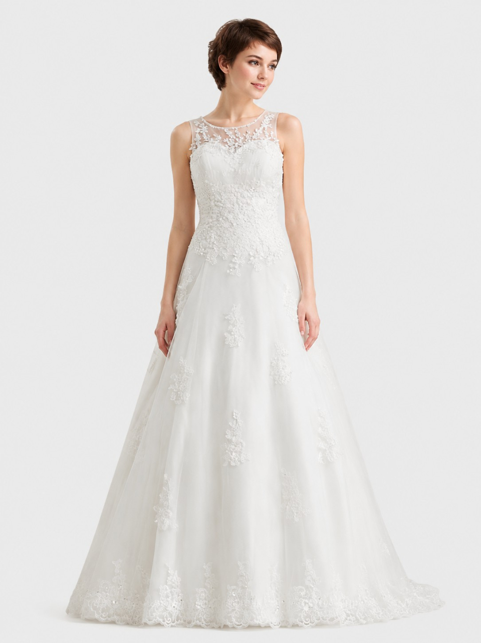 Tüll Hochzeitskleider