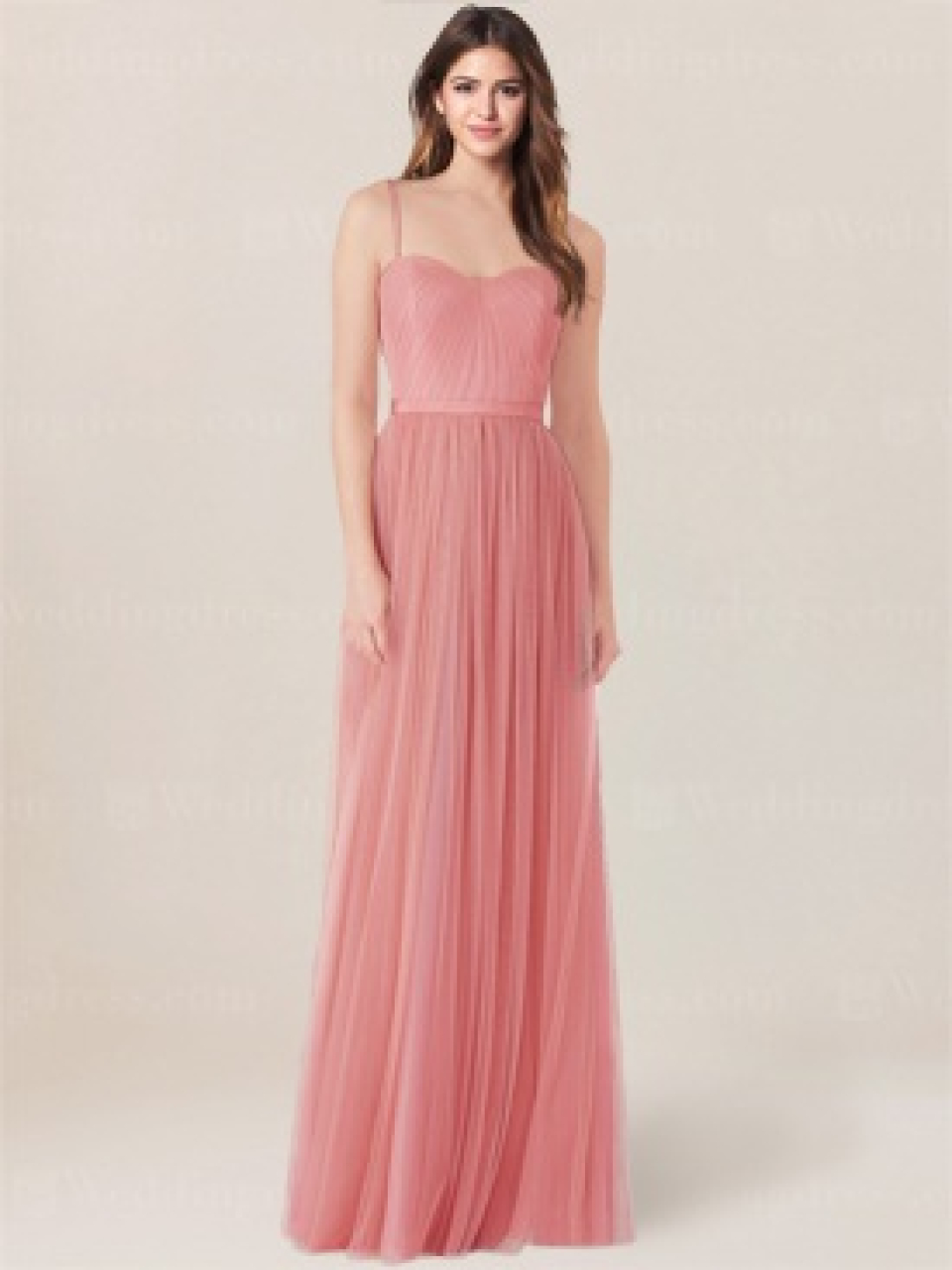 unique bridesmaid dress_Coral