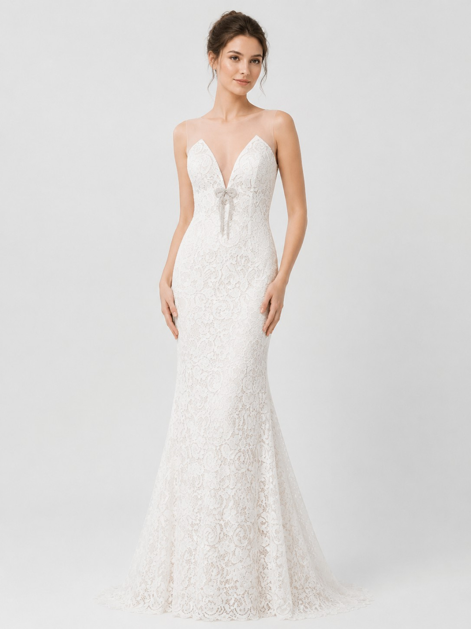Unique Dentelle Robe de Mariée