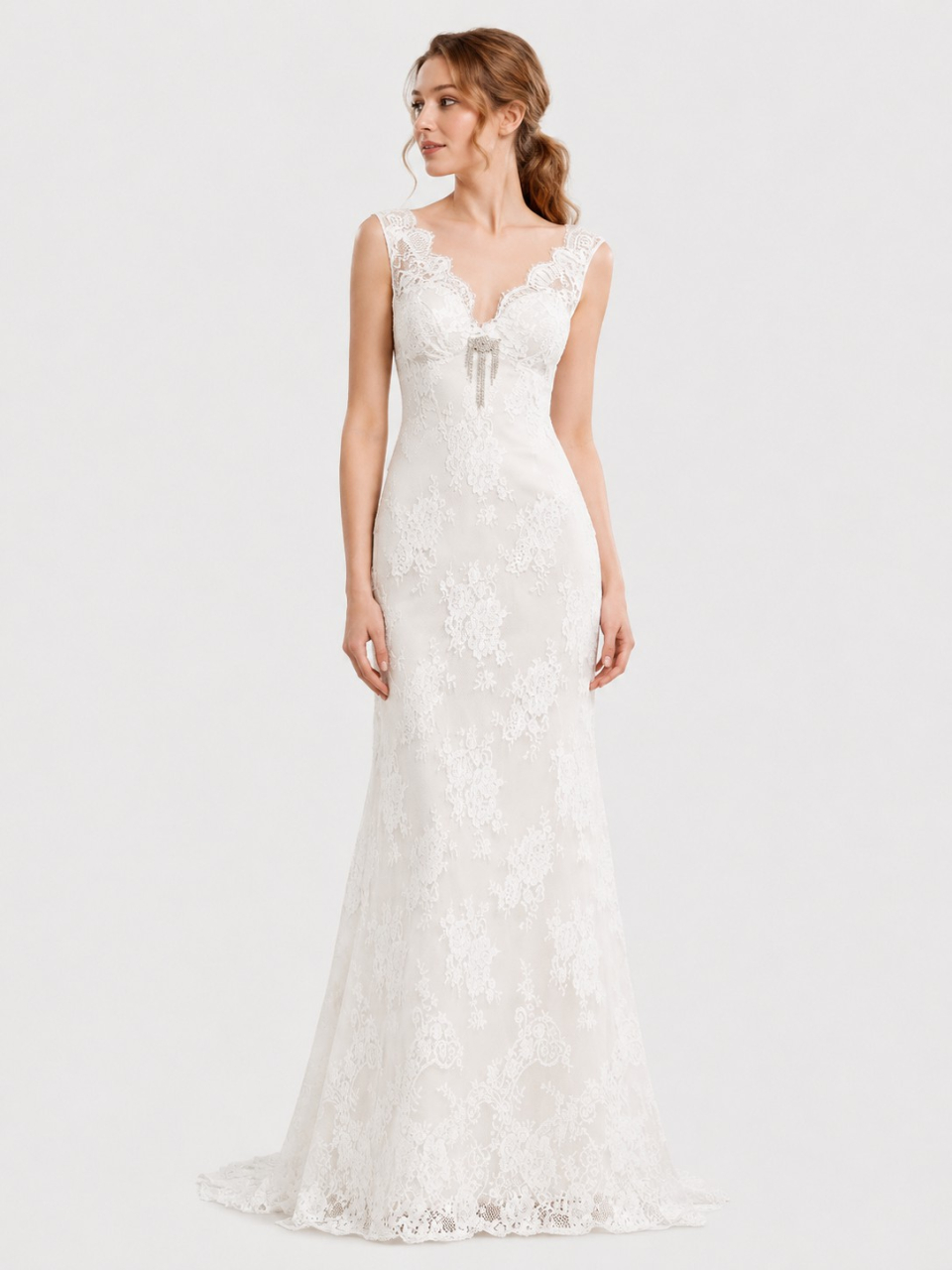 unique dentelle robe de mariée