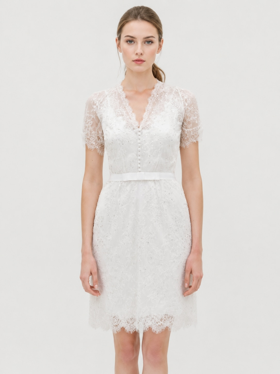 beiläufiges Hochzeitskleid