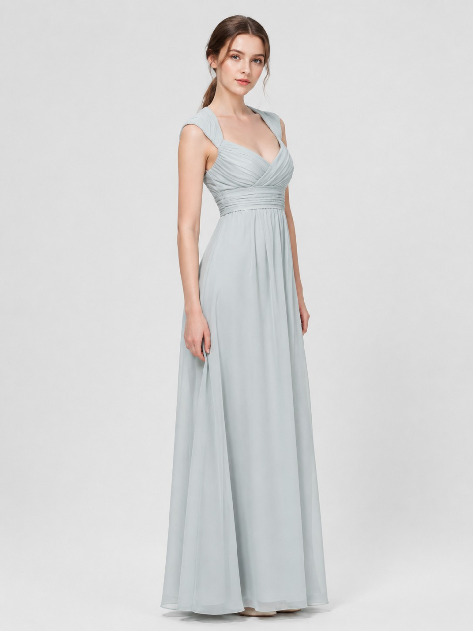 robes de demoiselle d'honneur d'époque_Blue Pastel