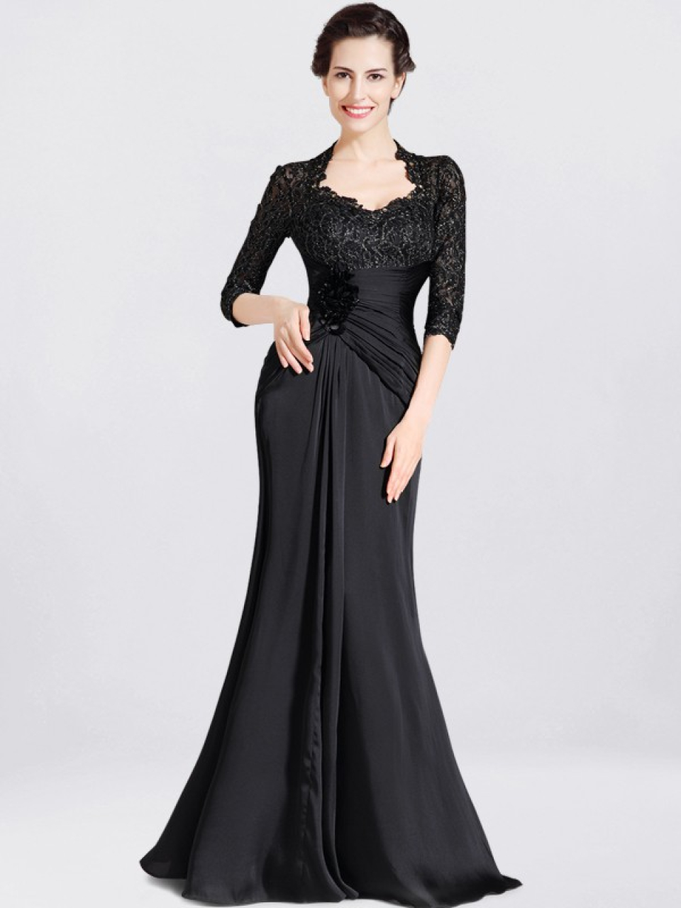 vintage mother of the bride dress_Black