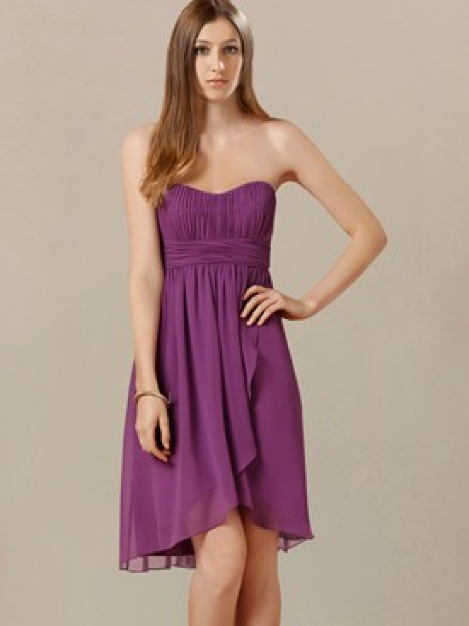simple bridesmaid dresses_Violet